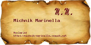 Michnik Marinella névjegykártya